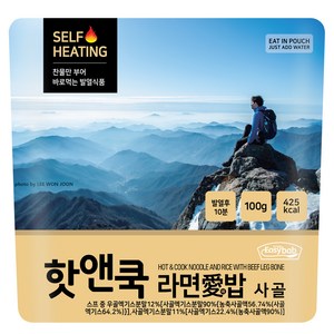 이지밥 핫앤쿡 라면애밥 사골, 1개, 100g