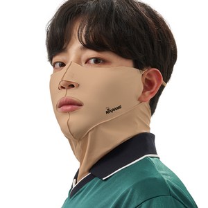 네이팡 넥타입 스포츠 훼이스 가드 마스크, 다크스킨, 1개