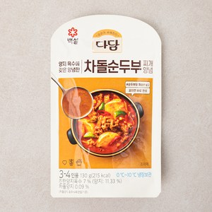 다담 차돌순두부 찌개양념, 130g, 1개