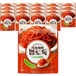 샘표 쓱쓱싹싹 밥도둑 오징어채볶음, 60g, 20개