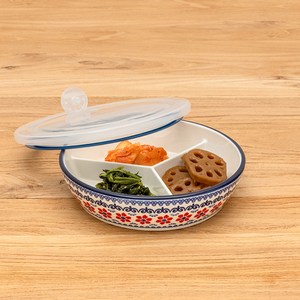 프라카 폴란드풍 원형 3절 나눔 찬통