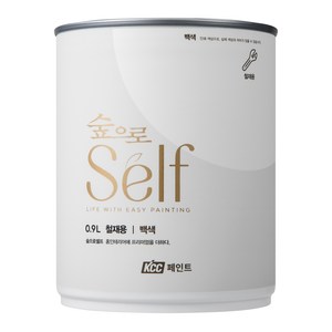 KCC숲으로 셀프 철재용 수성페인트, 백색, 900ml, 1개