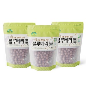 오가닉스토리 유기농 현미로 만든 블루베리볼, 블루베리, 65g, 3개