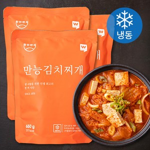 한인한식 만능 김치찌개 (냉동), 650g, 3개