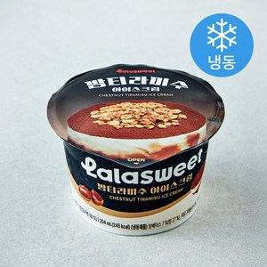 라라스윗 밤티라미수 아이스크림 (냉동), 204ml, 1개