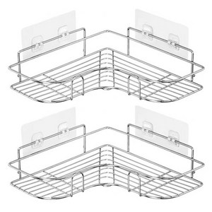 윈프라이스 스테인리스 코너 선반, 실버, 2개