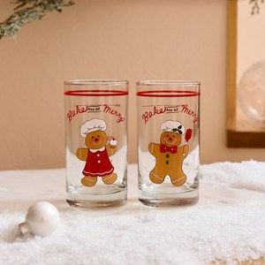 모던하우스 XMAS 메리 베이커리 소맥잔 280ml x 2p, 1개