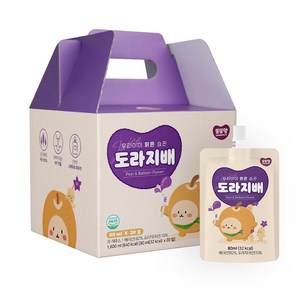 또또맘 도라지배즙 80ml, 배 + 도라지 혼합맛, 20개