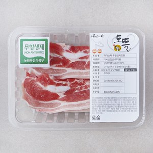 무항생제 인증 파머스팩 미박 삼겹살 구이용 (냉장), 1개, 400g