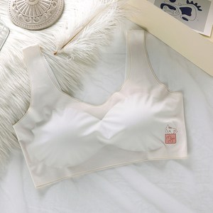 어리마켓 여아용 아이스 헴라인 얇은 나시 브라