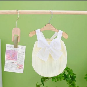 코코스튜디오 강아지 코코 왕리본 벌룬 나시, 옐로우, 1개