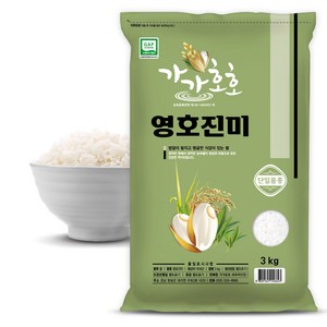 가가호호 영호진미 쌀, 3kg, 1개