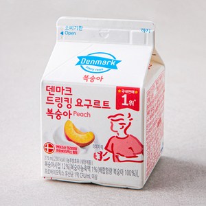 덴마크 드링킹 요구르트 복숭아, 275ml, 1개