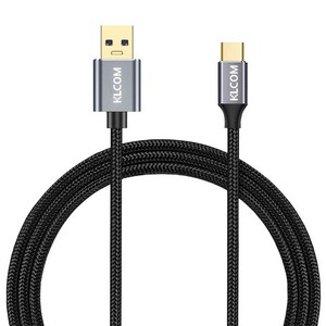 케이엘컴 USB-A to TYPE C 고속충전 데이터 케이블, 2m, 혼합색상, 1개