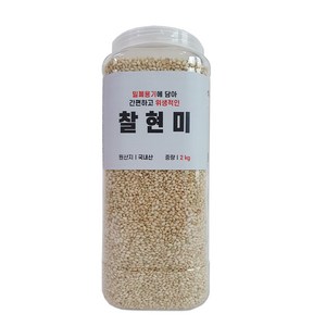 대한농산 통에담은 찰현미, 2kg, 1개