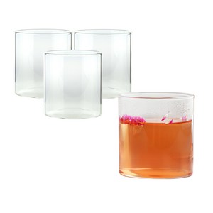 삼호유리 내열유리 유리컵 350ml glass tumbler-4, 4개