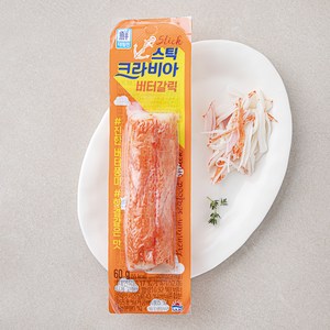 대림선 크라비아스틱 버터갈릭 맛살, 60g, 1개