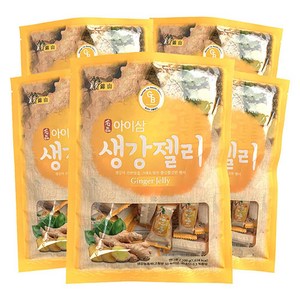 아이삼 생강젤리, 5개, 200g