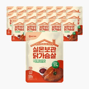 미트리 실온보관 닭가슴살 떡볶이맛, 20개, 120g