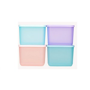 타파웨어Tupperware 대용량 다용도냉장고정리밀폐용기 세트 1000ml * 4P 냉장 주방 저장 상자 정리함, 1세트, 4개