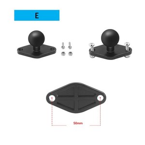 오토바이 마운트 스마트폰 거치대 브라켓 부자재 볼 튜닝 용품 스마일텍 마운트, E