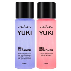 유키 젤 클리너 100ml + 젤 리무버 100ml 세트, 1세트