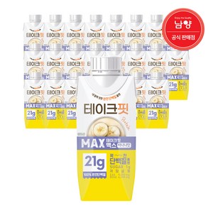 테이크핏 맥스 바나나맛 프로틴, 250ml, 24개