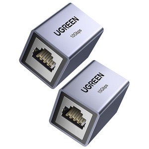 유그린 10Gbps 랜연장 젠더 RJ45 키스톤 잭 커플러 NW261, 2개