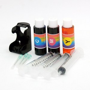 하이잉크 삼성 INK-M185 INK-C185 잉크충전 SL-J1680 SL-J1683 SL-J1685 용, 칼라충전세트, 1개