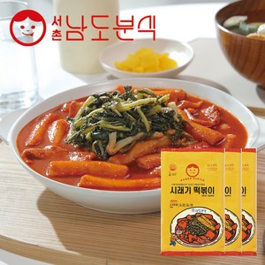 [남도분식] 시래기 떡볶이 3팩세트, 626g, 3개