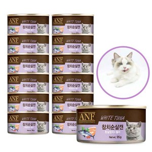 ANF 캔 고양이 간식 참치순살 95g, 24개