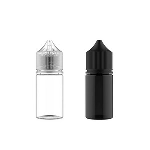 뾰족공병 10ml/30ml 완전밀폐 플라스틱 안전뚜껑 전자담배 소분, 투명 30ml, 1개