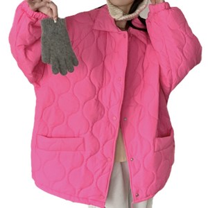 퍼안감 [~4XL] 오버핏 소프트 누빔 퀼팅 숏 패딩 빅사이즈