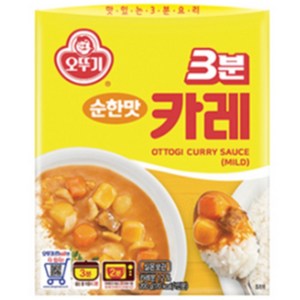 오뚜기3분 카레 순한맛, 200g, 4개