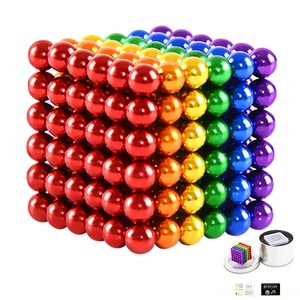 Onsuft 네오큐브 자석볼 5mm 마그네틱볼, 6가지 색상, 1개