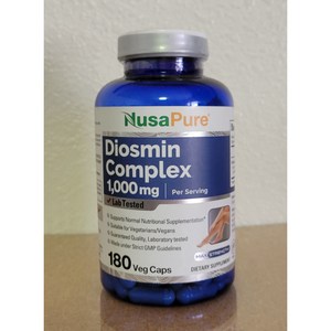 누사퓨어 베스트 디오스민 앤 헤스페리딘 1000mg 180정/ NusaPue Best Diosmin-Hespeidin 1000mg 180caps, 180정, 1개