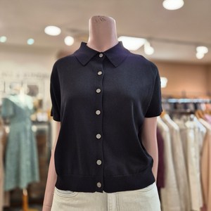 BCBG [올앤선드리] SUMMER PO니트 _ A5M4Y991 99 [BLACK]