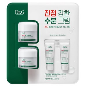 닥터지 레드 블레미쉬 클리어 수딩크림 50ml(2ea)+10ml(2ea) 시카 수분 진정, 120ml, 1세트