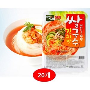 백제 쌀국수 김치맛, 92g, 20개