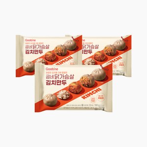 굽네 닭가슴살 김치만두, 3개, 180g