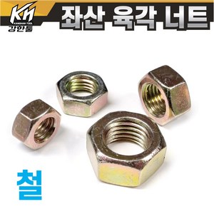 특수 좌산 철 육각너트 M6~M30 세목나사포함 왼나사 왼쪽나사 반대나사, 좌너트 철 M30, 1개