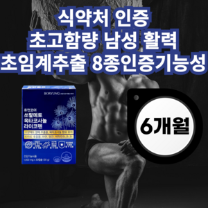 보령 쏘팔메토 전립선 옥타코사놀 라이코펜 사군자 토마토추출물 걱오일 영양제 1000mg 6개월, 6박스, 30정