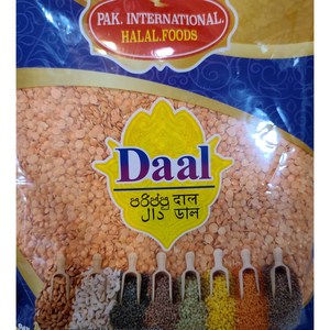 킹 푸드 할랄푸드 레드 렌즈콩 렌틸콩 800g halal food daal Red split lentils 800g, 1개