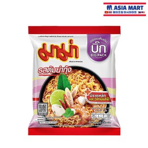 태국 MAMA 쉬림프 톰얌 점보 라면 95g / SHRIMP TOM YUM KUNG NOODLES 마마라면 똠얌 똠양꿍 빅팩 BIGPACK, 1개