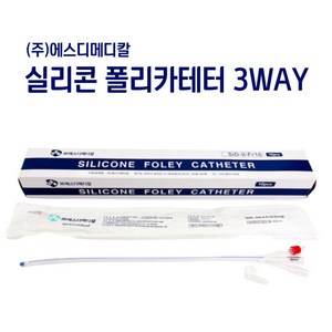 에스디메디칼 폴리카테터 3WAY 비뇨기과용범용튜브카테터 10개입 16FR~24FR, 3WAY 22FR(10개), 10개