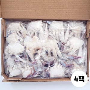 절단꽃게 S M L 2L 3L 450g 꽃게탕 냉동꽃게 냉동게, 450g (S), 4개