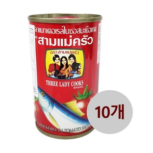 베트남 쓰리레이디 마케럴 인 토마토소스 155gx10개 고등어통조림 Thee Lady Mackeel In Tomato Sauce, 155g, 10개