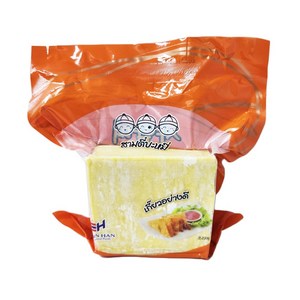 태국 만두피 500g 에그누들 사각피 생면 딤섬피 완탕피 THAI Egg Noodle, 1개