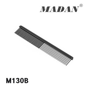 마단 미니콤 M130B 강아지빗 일자빗 얼굴빗 엉킴제거빗, Black, 1개