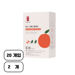 공차 허니자몽블랙티, 20g, 20개입, 2개